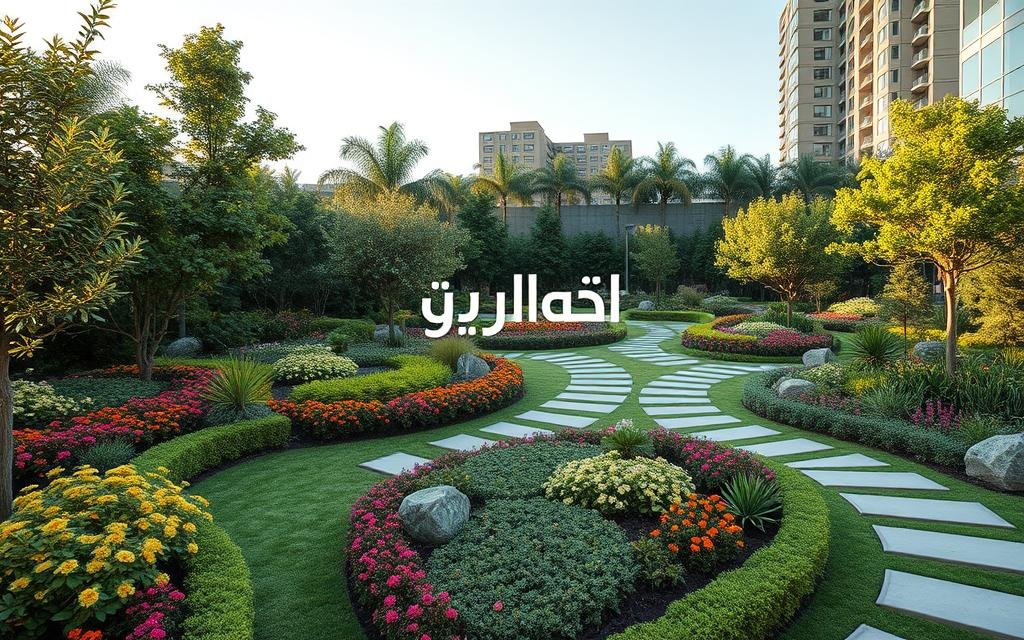 تصميم حدائق حي الجامعة