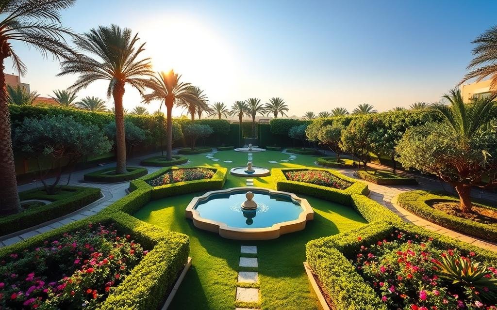 تنسيق حدائق حي الرويس بجدة